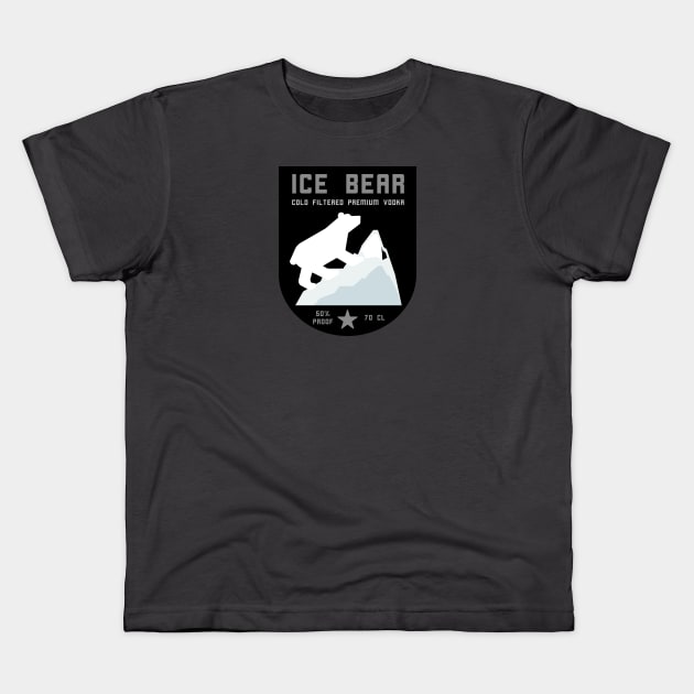 Ice Bear Vodka Kids T-Shirt by TeawithAlice